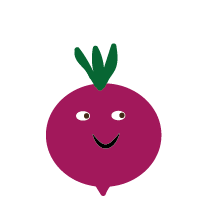 smiling cartoon beetroot